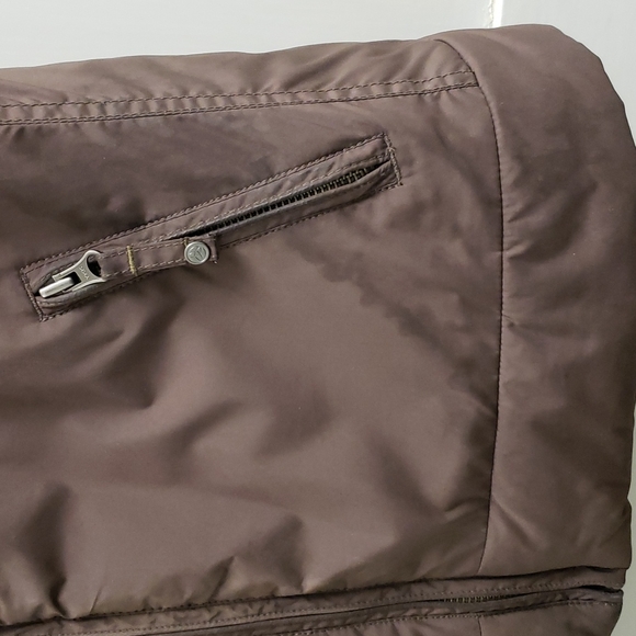 Orb women's brown and green board-style puffer jacket vest size small - Picture 5 of 8